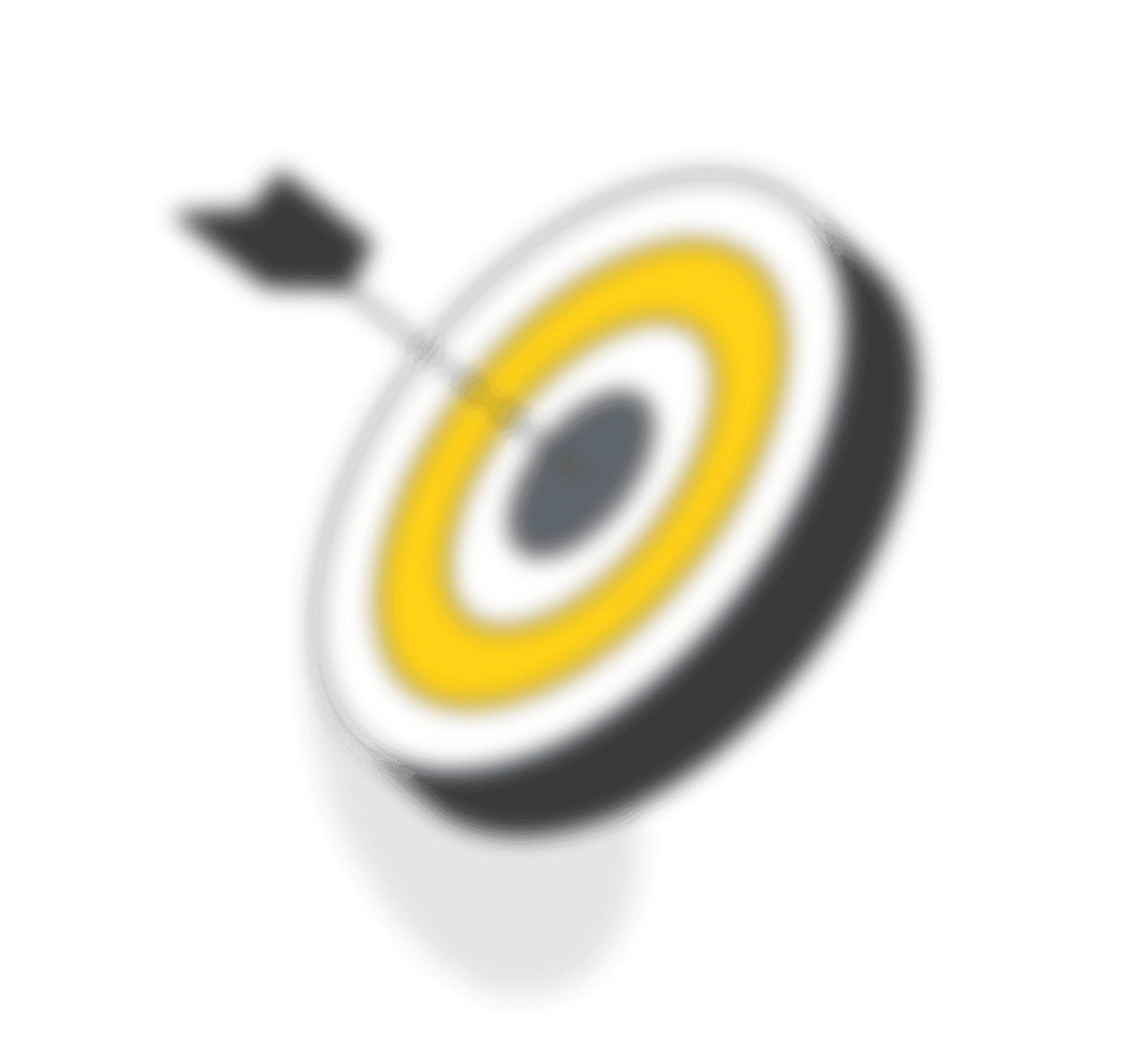 Line illustration of a target sign