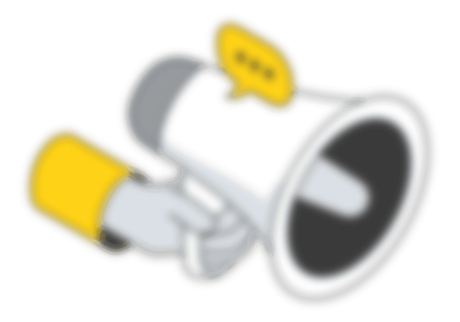 Line illustration of a megaphone