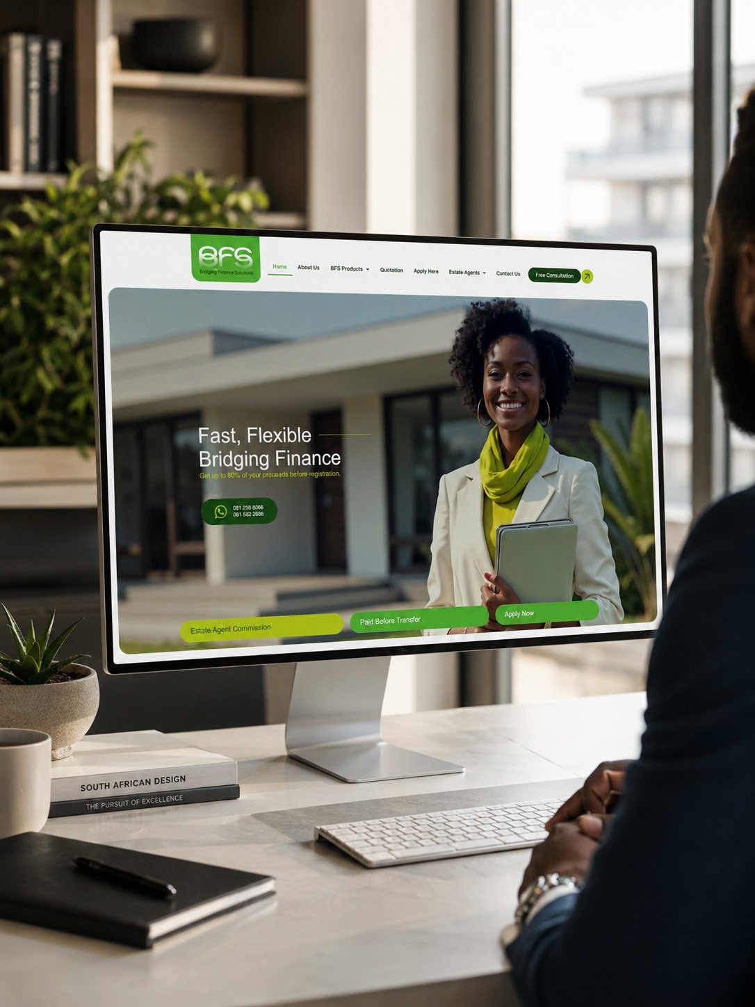 BFS bridging finance website designed by Adzooka