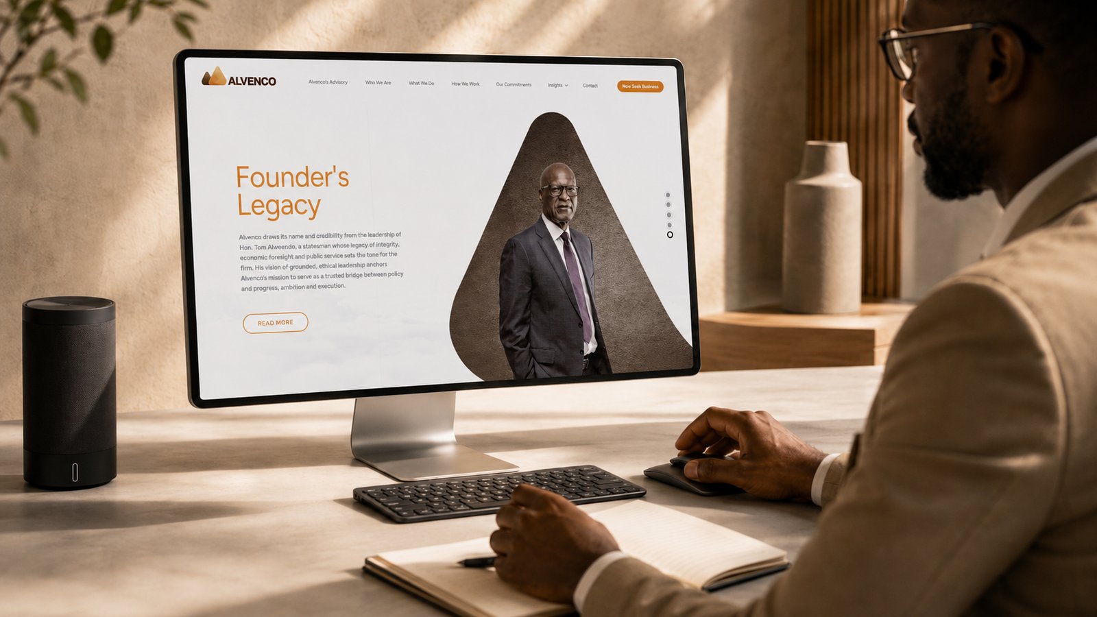 Oil and gas website design in Namibia for Alvenco Advisory by Adzooka